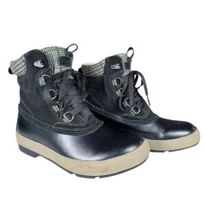 XTRATUF Womens Black Waterproof Insulated Lace Up Winter Boots Size 7‎